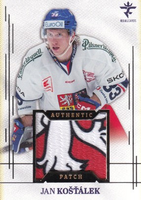 KOŠŤÁLEK Jan Real Cards 2025/2026 Authentic Patch AJ-12 Platinum /9
