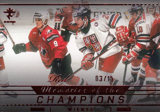 VEJVODA Otakar PATERA Pavel WIEN 96 Real Cards 2025/2026 Memories Of The Champions MCH-35 Red /15