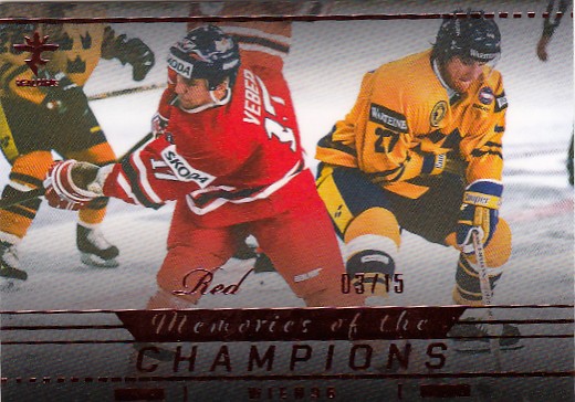 VEBER Jiří WIEN 96 Real Cards 2025/2026 Memories Of The Champions MCH-42 Red /15