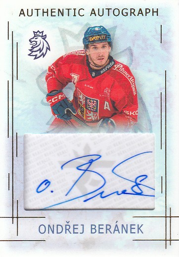 BERÁNEK Ondřej Real Cards 2025/2026 Karjala Cup Authentic Autograph AA-2 /17