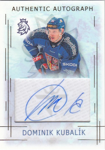 KUBALÍK Dominik Real Cards 2025/2026 Karjala Cup Authentic Autograph AA-13 /17