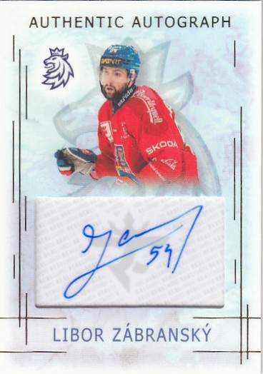 ZÁBRANSKÝ Libor Real Cards 2025/2026 Karjala Cup Authentic Autograph AA-24 /17