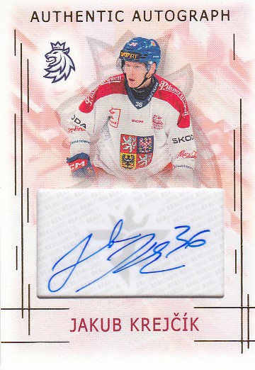 KREJČÍK Jakub Real Cards 2025/2026 Swiss Hockey Games Authentic Autograph AA-7 /17
