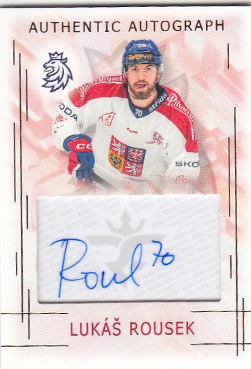ROUSEK Lukáš Real Cards 2025/2026 Swiss Hockey Games Authentic Autograph AA-10 /17