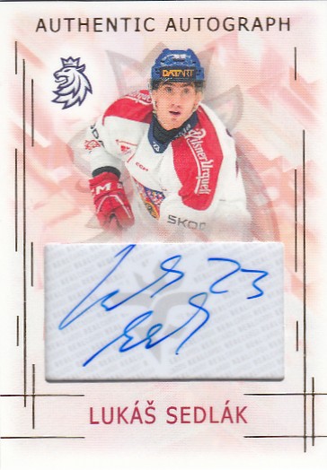 SEDLÁK Lukáš Real Cards 2025/2026 Swiss Hockey Games Authentic Autograph AA-12 /17