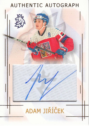 JIŘÍČEK Adam Real Cards 2025/2026 WJCH Authentic Autograph AA-10 /17