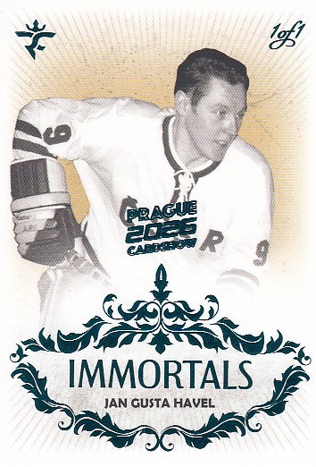 HAVEL Jan Gusta Real Cards 2025/2026 Immortals č. 8 EXPO Turquoise 1of1