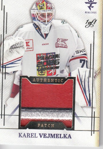 VEJMELKA Karel Real Cards 2025/2026 Authentic Patch AJ-27 EXPO Platinum 1of1