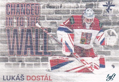 DOSTÁL Lukáš Real Cards 2025/2026 Changed In To The Wall CHW-07 Canvas Turquoise 1of1