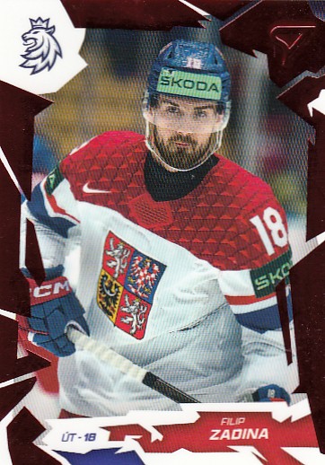 ZADINA Filip SportZoo Hokejové Česko 2026 č. 53 Scarlet Red