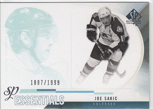SAKIC Joe UD SP Authentic 2010/2011 č. 153 Essentials /1999