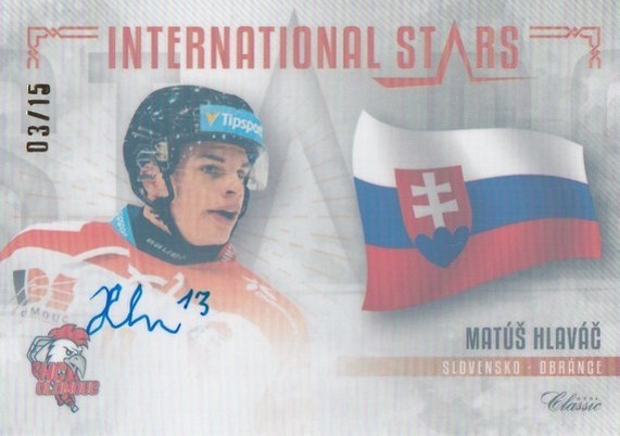 HLAVÁČ Matúš OFS Classic 2020/2021 International Stars 19/20 IS-MHL Signature /15