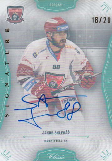 SKLENÁŘ Jakub OFS Classic 2020/2021 č. 227 Rainbow Signature /20