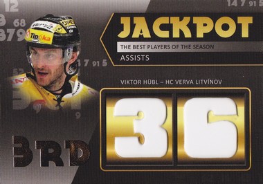 HÜBL Viktor OFS Exclusive 2012/2013 Jackpot Assists č. 3 /100