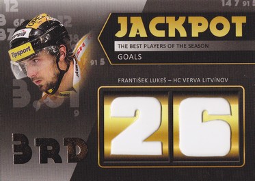 LUKEŠ František OFS Exclusive 2012/2013 Jackpot Goals č. 3 /100