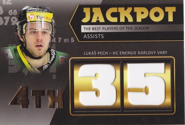 PECH Lukáš OFS Exclusive 2012/2013 Jackpot Assists č. 4 /100