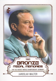 WALTER Jaroslav Legendary Cards Bronze Medal Memories 1993 č. 25 Red /49