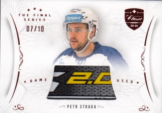 STRAKA Petr OFS Classic The Final Series Game Used Stick STI-STP Red /10