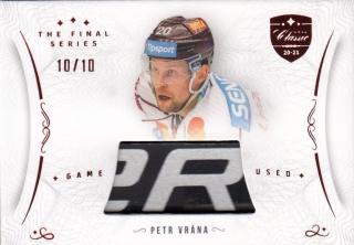 VRÁNA Petr OFS Classic The Final Series Game Used Stick STI-VRE Red /10