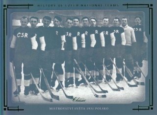 MS 1931 Polsko OFS Classic The Final Series History of Czech National Teams HCNT-08 Emerald /20