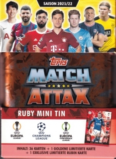 Malá plechovka Topps Match Attax Champions League 2021/2022 RUBY