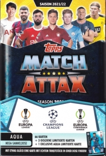 Velká plechovka Topps Match Attax Champions League 2021/2022 AQUA