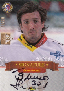 HRUBEC Šimon OFS Classic The Final Series Buyback Signature 13/14 SIGN09 /20