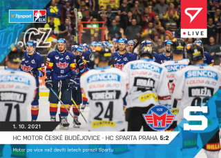 České Budějovice - Sparta SportZoo 2021/2022 Live L-017 /76