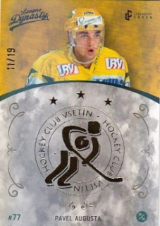 AUGUSTA Pavel Legendary Cards League Dynasty Vsetín č. 33 Gold Rainbow /19