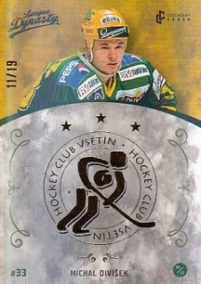 DIVÍŠEK Michal Legendary Cards League Dynasty Vsetín č. 78 Gold Rainbow /19