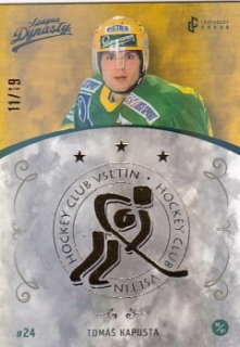 KAPUSTA Tomáš Legendary Cards League Dynasty Vsetín č. 73 Gold Rainbow /19