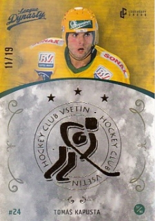 KAPUSTA Tomáš Legendary Cards League Dynasty Vsetín č. 98 Gold Rainbow /19