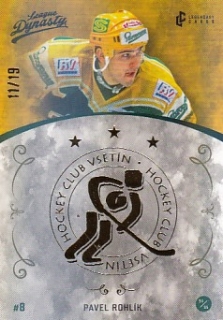 ROHLÍK Pavel Legendary Cards League Dynasty Vsetín č. 17 Gold Rainbow /19
