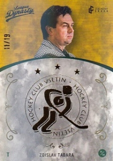 TABARA Zdislav Legendary Cards League Dynasty Vsetín č. 134 Gold Rainbow /19