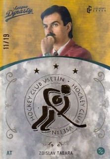 TABARA Zdislav Legendary Cards League Dynasty Vsetín č. 81 Gold Rainbow /19