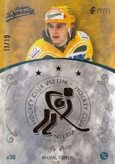 TOMEK Michal Legendary Cards League Dynasty Vsetín č. 21 Gold Rainbow /19