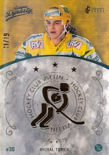 TOMEK Michal Legendary Cards League Dynasty Vsetín č. 51 Gold Rainbow /19