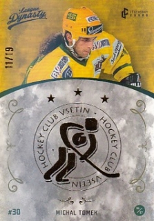 TOMEK Michal Legendary Cards League Dynasty Vsetín č. 77 Gold Rainbow /19