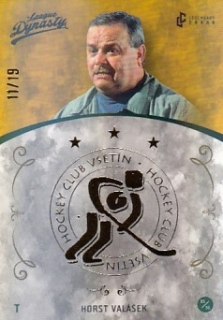 VALÁŠEK Horst Legendary Cards League Dynasty Vsetín č. 53 Gold Rainbow /19