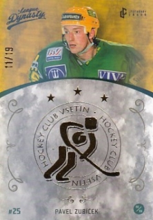 ZUBÍČEK Pavel Legendary Cards League Dynasty Vsetín č. 126 Gold Rainbow /19