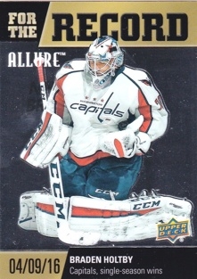 HOLTBY Braden UD Allure 2019/2020 For The Record FR-4