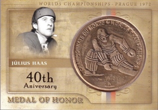 HAAS Julius WTA 1972 PRAGUE Medal Of Honor 02/12