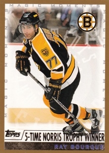 BOURQUE Ray Topps 1999/2000 č. 276 MM 5 Time Norris