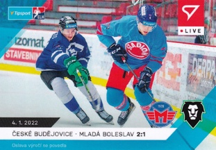 České Budějovice - Mladá Boleslav SportZoo 2021/2022 Live L-074 /60 