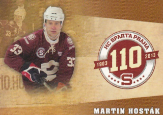 HOSTÁK Martin STARÁ GARDA HC Sparta Praha č. 14 SAMPLE