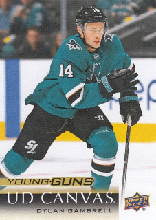 GAMBRELL Dylan UD 2018/2019 CANVAS Young Guns C222 Rookie
