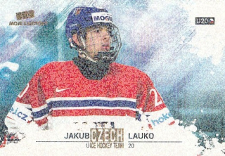 LAUKO Jakub Czech Ice Hockey Team 2018 č. 50 Gold Rainbow /5