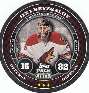 BRYZGALOV Ilya Topps Puck Attax 2009/2010 č. 147