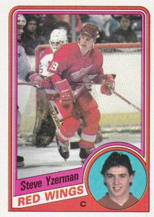 YZERMAN Steve Topps 1984/1985 č. 49 Rookie