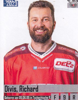 DIVIŠ Richard DEL2 2022/2023 Sticker č. 400